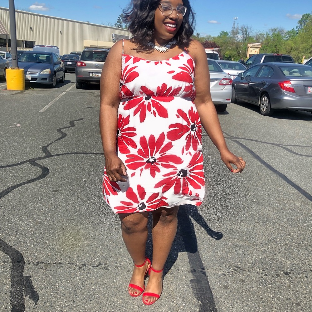 Red Flower Dress